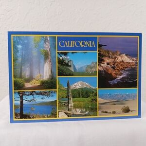 Vintage California Photograph Postcard Scenes Nature's Diverse Beauty Yo…